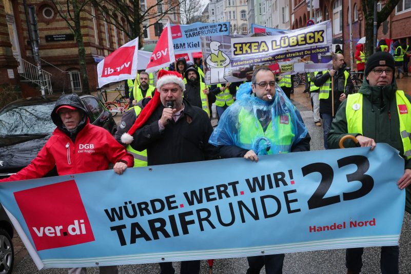 Seit Monaten kommt es im Einzelhandel immer wieder zu Warnstreiks.