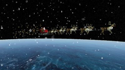 US-Luftwaffe hat Weihnachtsmann auf dem Radar