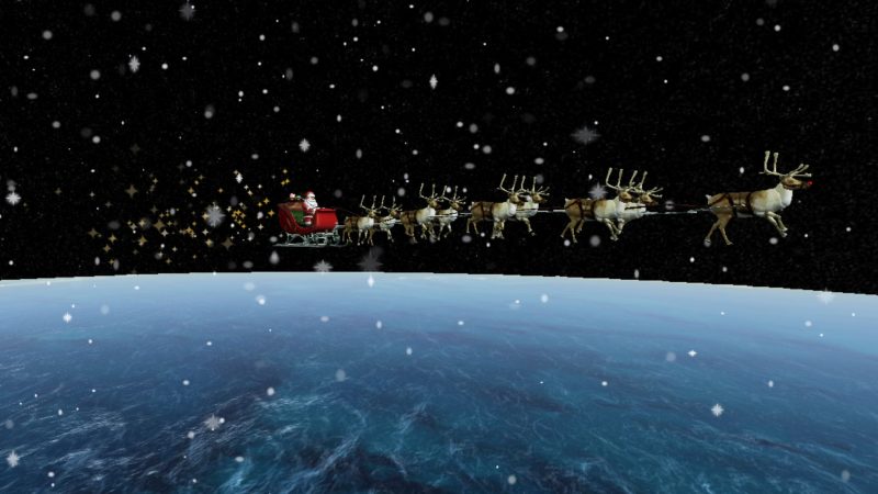 Wie alle Jahre wieder ist die amerikanische Flugabwehr auch in diesem Jahr wieder dem Weihnachtsmann auf der Spur.