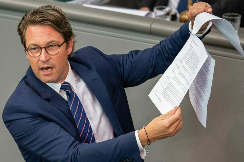 Ex-Verkehrsminister Andreas Scheuer stand wegen der gescheiterten Pkw-Maut in der Kritik.
