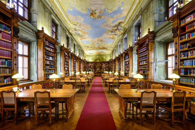 Augustinerlesesaal in der Bibliothek von Wien