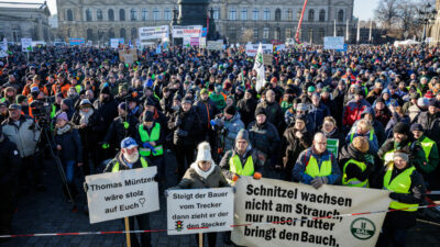 Bauernproteste 10.1.: Große Demonstration in Augsburg – Jäger, Winzer, Handwerker