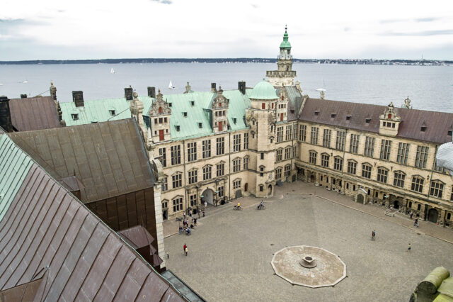 Luftbild von Schloss Kronborg