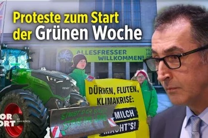 Grüne Woche startet begleitet von Protesten – Özdemir: „weniger Zickzack machen“