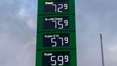 Tankstelle schließt aus Solidarität – Anzeige offenbart Preise ohne Steuern