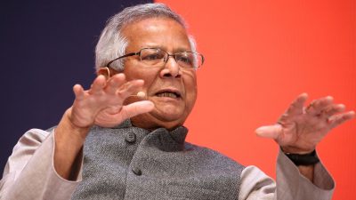 Friedensnobelpreisträger Muhammad Yunus im Januar 2020 in München.