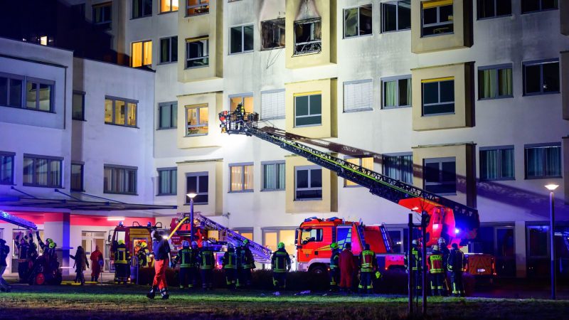 Uelzen: Fünf Menschen sterben bei Brand im Krankenhaus