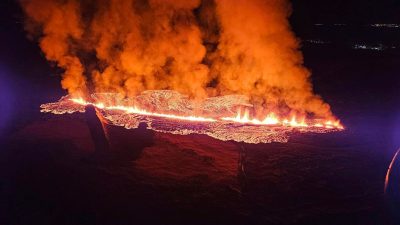 Erneuter Vulkanausbruch nahe isländischem Ort Grindavik – Evakuierung angeordnet