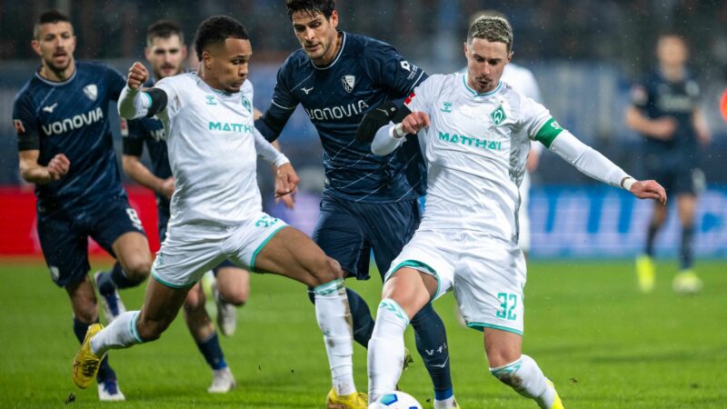 Der Vfl Bochum und der SV Werder Bremen trennten sich nach einem späten Bremer Ausgleichstreffer 1:1.