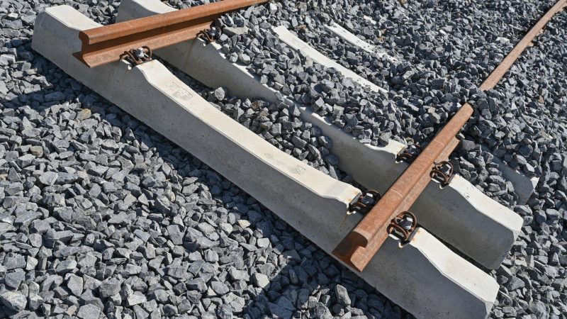Eine Baustelle für ein neues Gleis. Wie steht es um das bestehende Gleisnetz?