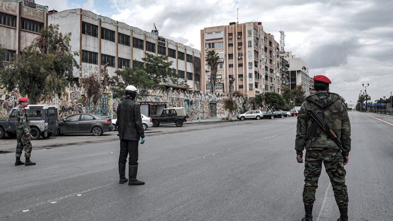 Sicherheitsbeamte auf einer Straße in Damaskus. (Symbolbild)