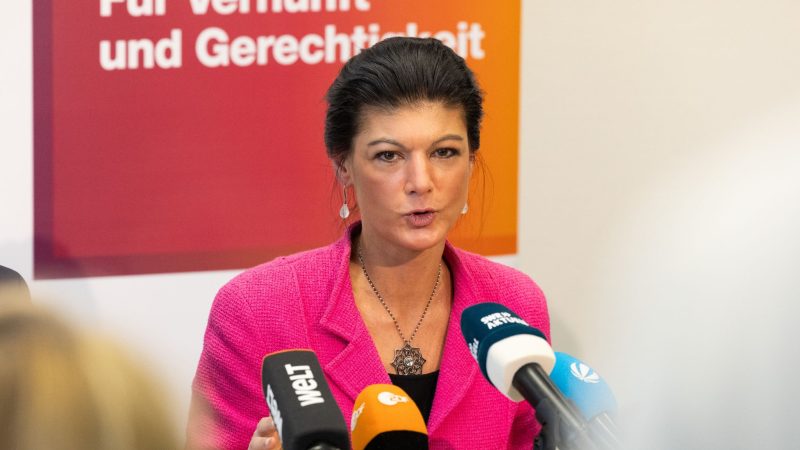 BSW-Chefin Sahra Wagenknecht kann sich Hoffnungen auf einen Einzug ins sächsische Landesparlament machen.