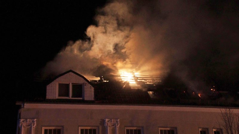 In einem Mehrfamilienhaus in Ludwigslust ist ein Feuer ausgebrochen.