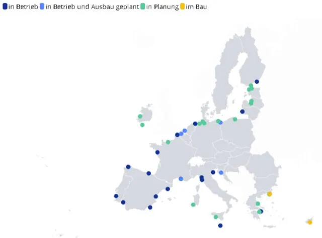 Die Grafik beschreibt die LNG-Infrastruktur in der EU, Stand 12. Februar 2024. Foto: Bildschirmfoto / Europäische Kommission, Gas Infrastructure Europe