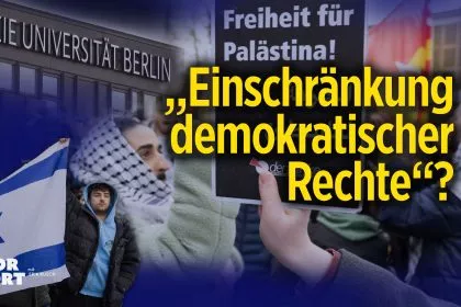 Palästina-Protest an der FU Berlin nach Angriff auf jüdischen Studenten