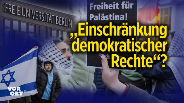 Palästina-Protest an der FU Berlin nach Angriff auf jüdischen Studenten