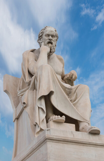 Laut Aristoteles können gute Gedanken und edle Handlungen durch Literatur geschult werden.