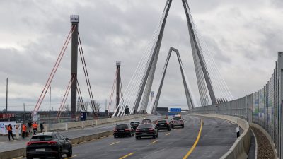 Leverkusen: Neue A1-Rheinbrücke freigegeben