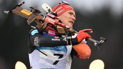 Biathleten im WM-Sprint chancenlos – drei Norweger vorn