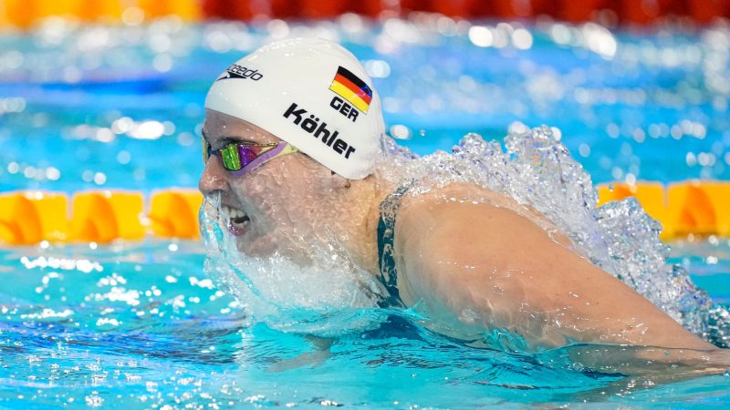 Steht über 100 Meter Schmetterling im Halbfinale der Schwimm-WM in Katar: Angelina Köhler.