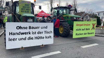 Bauernproteste vor Halle: Grüne sagen Kundgebung zum Aschermittwoch in Biberach ab