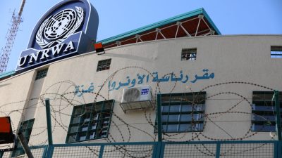 Das Hauptquartier der United Nations Relief and Works Agency (UNRWA) in Gaza-Stadt.