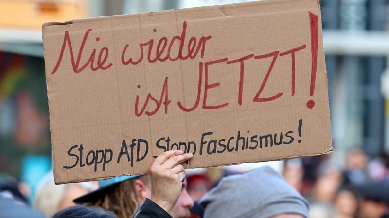 Unter anderem in Magdeburg demonstrierten die Menschen gegen rechts.