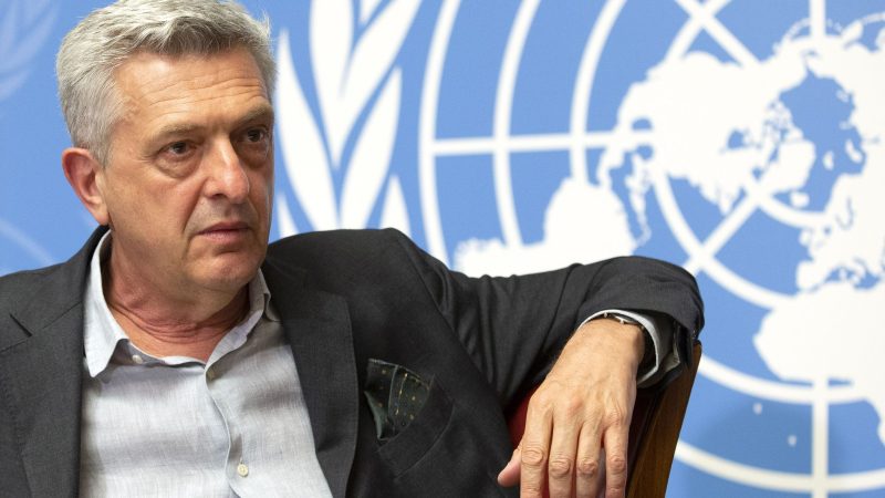 UNHCR-Chef Filippo Grandi ist besorgt über einen Rückgang humanitärer Hilfe.