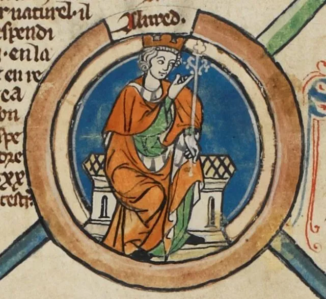 Erfinder von Kerzenuhren; König Alfred der Große