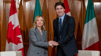 Aus Sicherheitsgründen abgesagt: Empfang mit Trudeau und Meloni in Kanada abgesagt