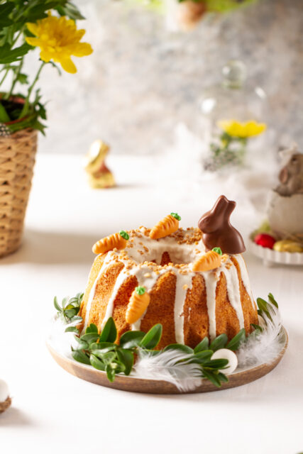Essbare Tischdekoration zu Ostern: Oster-Hasen-Kuchen