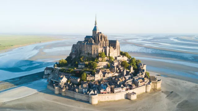 Mont Saint-Michel bei Ebbe