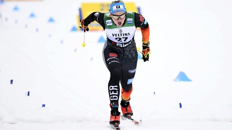 Victoria Carl lief in Lahti auf den zweiten Platz.