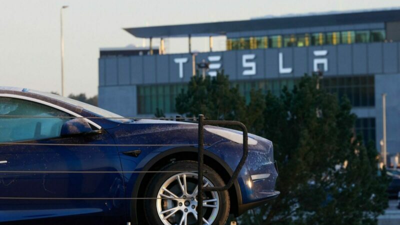Tesla-Autofabrik in Grünheide vor den Toren Berlins.