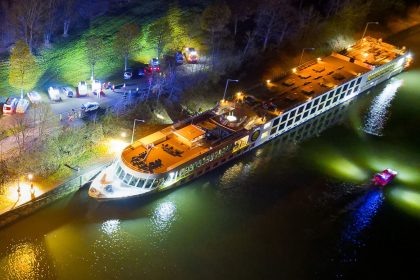 Unfall mit Donau-Kreuzfahrtschiff in Österreich
