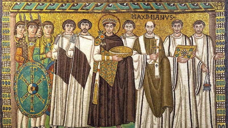 Mosaik von Kaiser Justinian