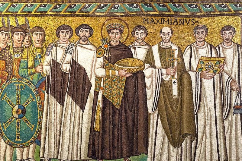 Mosaik von Kaiser Justinian