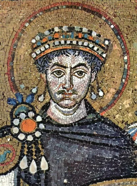 Mosaik von Kaiser Justinian