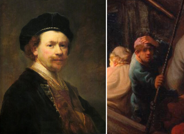 Hat sich Rembrandt in seinem eigenen Gemälde verewigt?