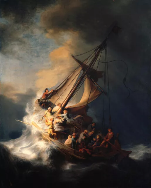 „Christus im Sturm auf dem See Genezareth“ von Rembrandt