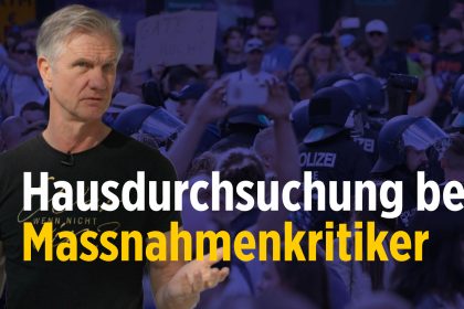 Mit Blendgranaten und Maschinenpistolen: Hausdurchsuchung bei Corona-Maßnahmen-Kritiker