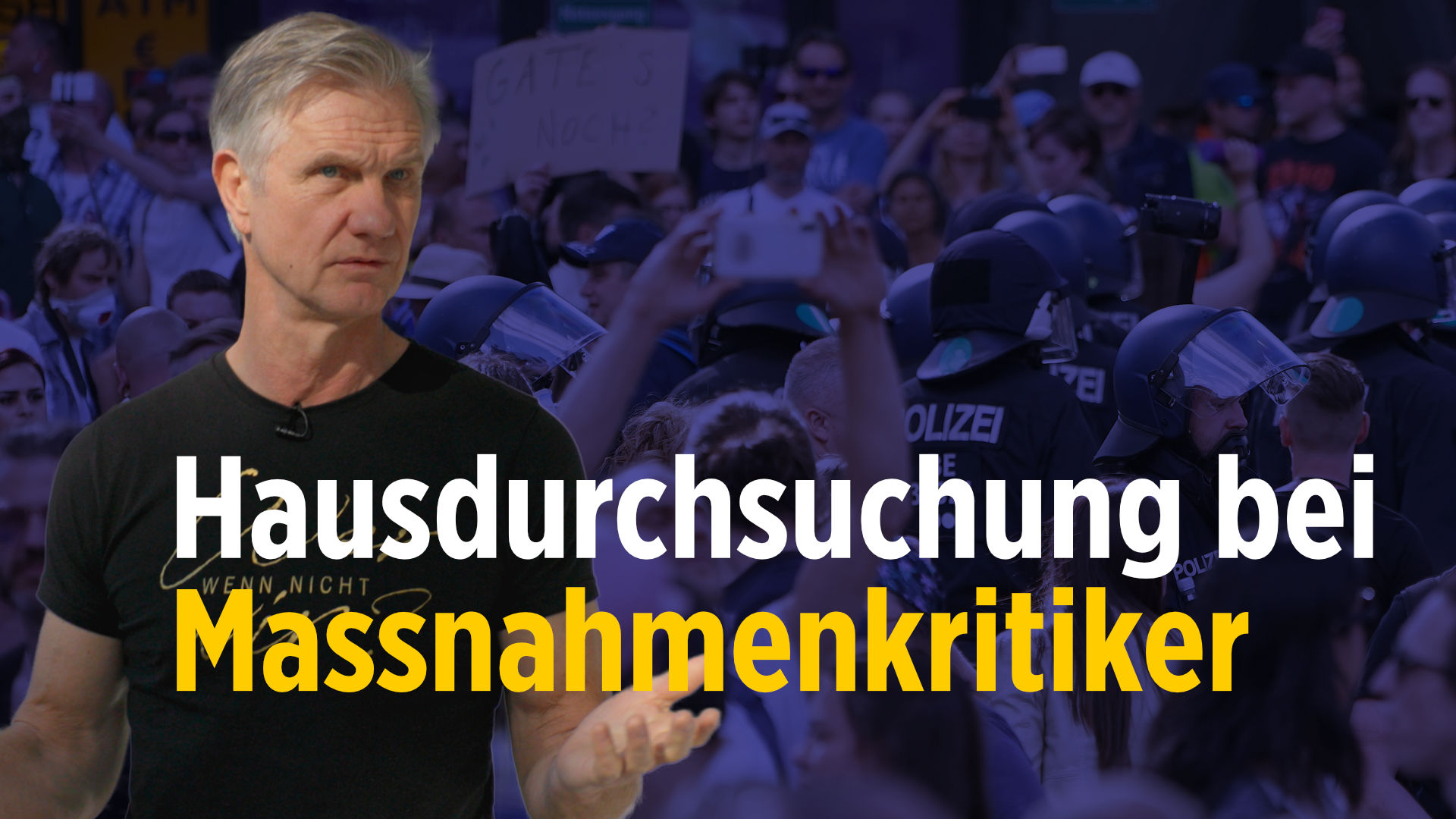 Mit Blendgranaten und Maschinenpistolen: Hausdurchsuchung bei Corona-Maßnahmen-Kritiker