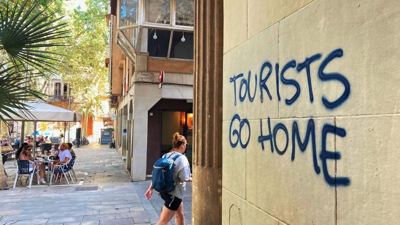 In Spanien nimmt der Unmut gegenüber Touristen zu.