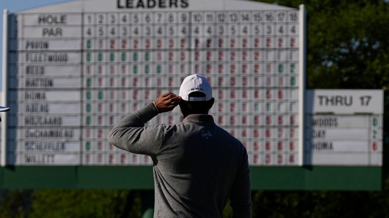 Golf-Superstar Tiger Woods hat beim Masters in Augusta erneut einen Rekord aufgestellt.