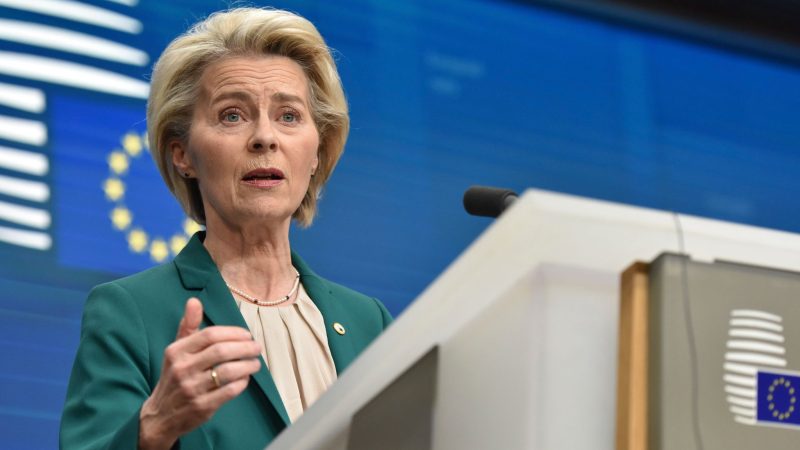 Die Präsidentin der Europäischen Kommission: Ursula von der Leyen.