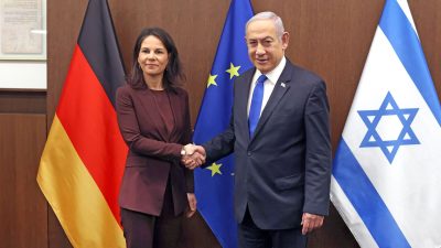 Bundesaußenministerin Annalena Baerbock und Israels Premier Benjamin Netanjahu trafen sich am Dienstag in Jerusalem.