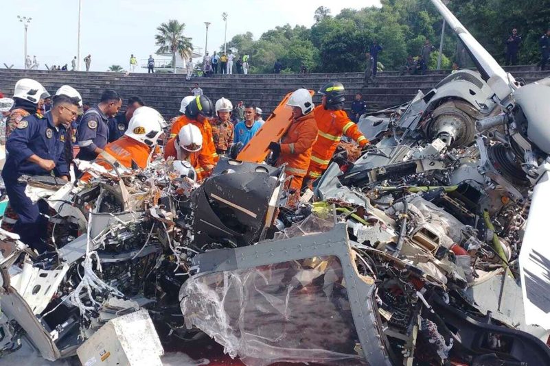 Tragödie bei Probeflug: Zehn Opfer nach Hubschrauber-Crash