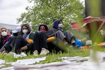 Uni Bremen: Propalästinensische Aktivisten errichten Protestcamp