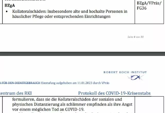 RKI-Files vom 4. Mai 2020: „Kollateralschäden“. Quelle: RKI