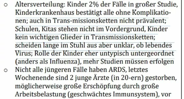 RKI-Files vom 26. Februar 2020: In China überlebten alle Kinder das Virus ohne größere Komplikationen. Foto/Screenshot: RKI
